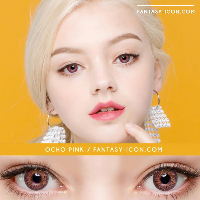 Colored Contacts Ocho Pink - Circle Lenses 4