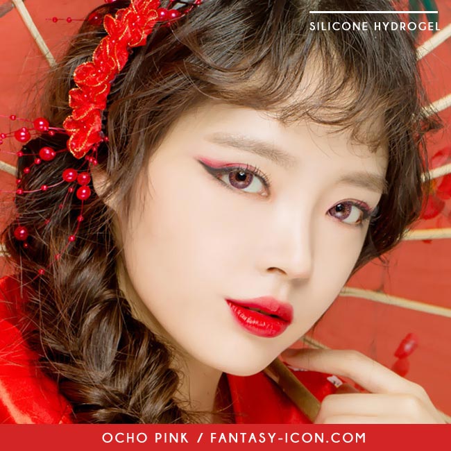 Colored Contacts Ocho Pink - Circle Lenses 6