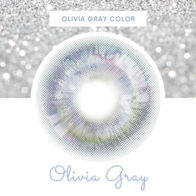 Olivia 7 tone Gray Contact Lenses