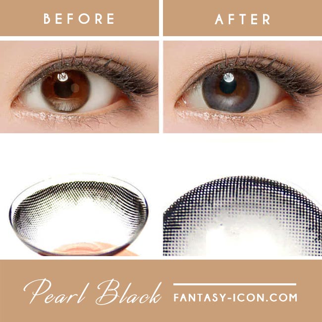 Colored contacts for Hyperopia Pearl Black 2