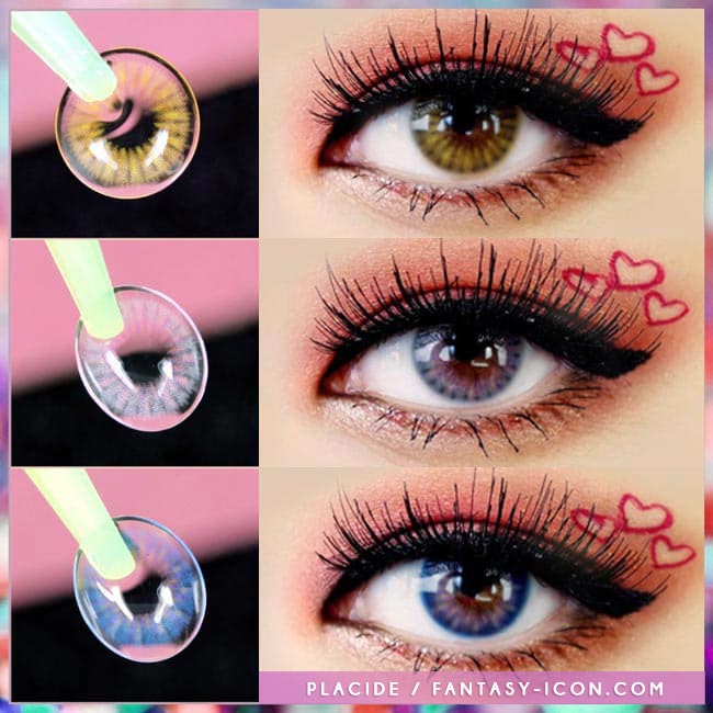 Colored Contacts Placide Brown - Circle Lenses 4