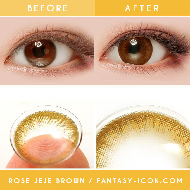  Colored Contacts Rose Jeje Brown - Circle Lenses 3