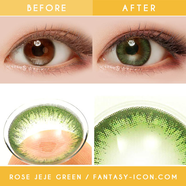  Colored Contacts Rose Jeje Green - Circle Lenses 3