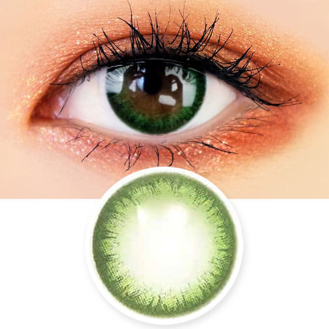  Colored Contacts Rose Jeje Green - Circle Lenses