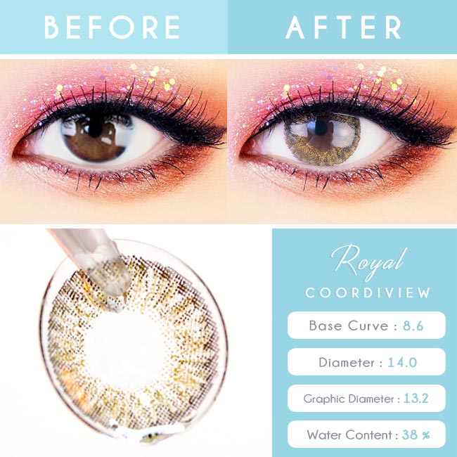 Brown Contacts - Royal Coordiview - Detail