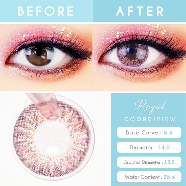 Pink Contacts - Royal Coordiview - Detail