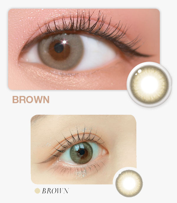 Silicone hydrogel GNG brown contacts