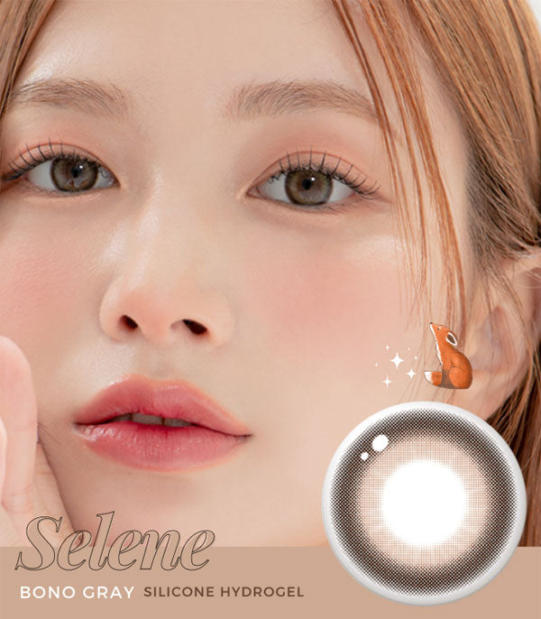 Selene bono cheese gray contacts - chocolate brown