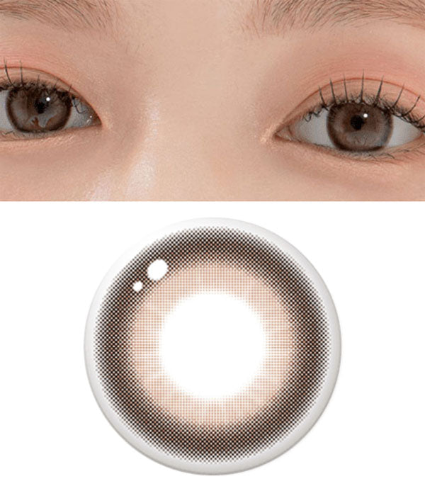 GNG cheese gray contacts - chocolate brown