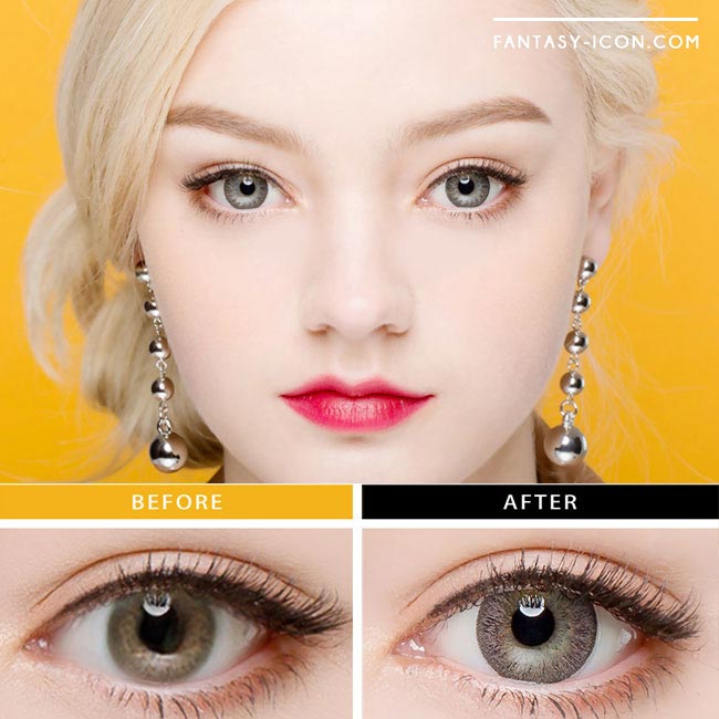 Toric Colored Contacts for Astigmatism - Lucia Spark Grey 4