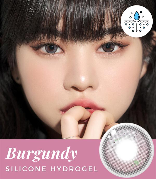 1DAY burgundy contacts 10 Lenses