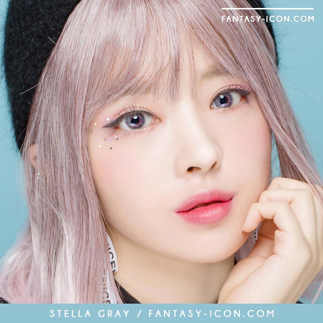  Colored Contacts Milky Stella Grey - Circle Lenses 3