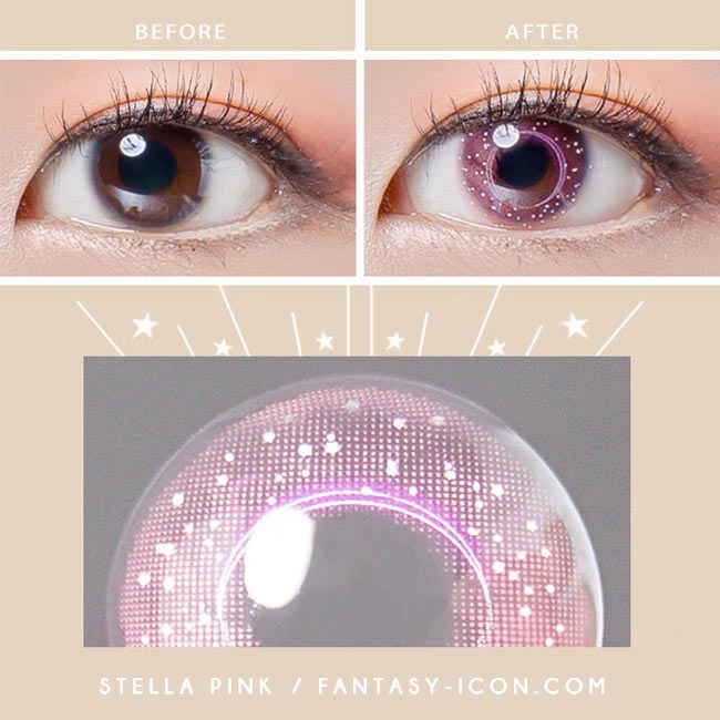 Colored Contacts Milky Stella Pink - Circle Lenses 4