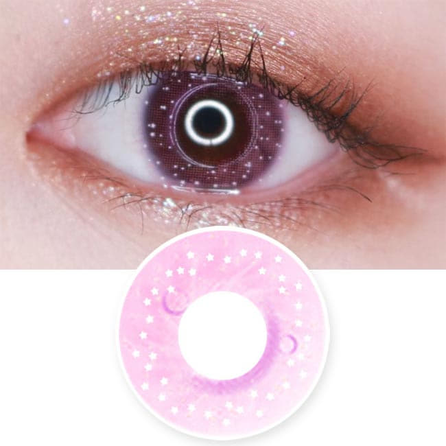Colored Contacts Milky Stella Pink - Circle Lenses