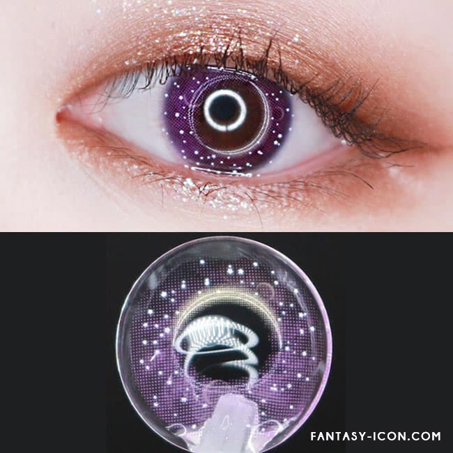 Colored Contacts Milky Stella Purple Violet - Circle Lenses 2