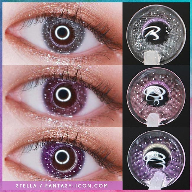 Colored Contacts Milky Stella Purple Violet - Circle Lenses 5