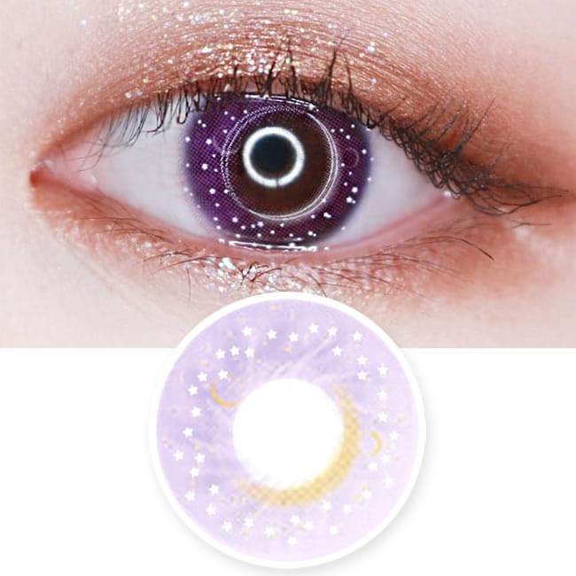 Colored Contacts Milky Stella Purple Violet - Circle Lenses