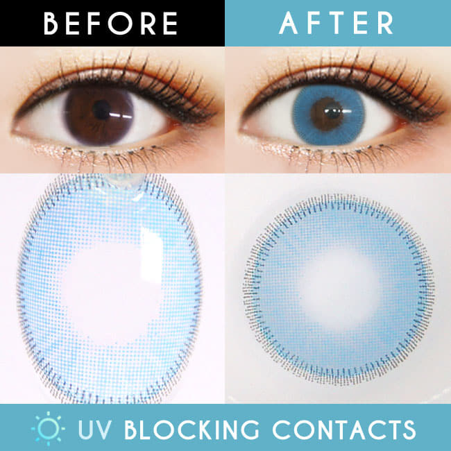 Inno Color Super Amor Blue Contacts | UV Blocking Sapphire Blue lens