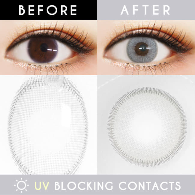 Inno Color Super Amor Grey Contacts | UV Blocking white Gray lens