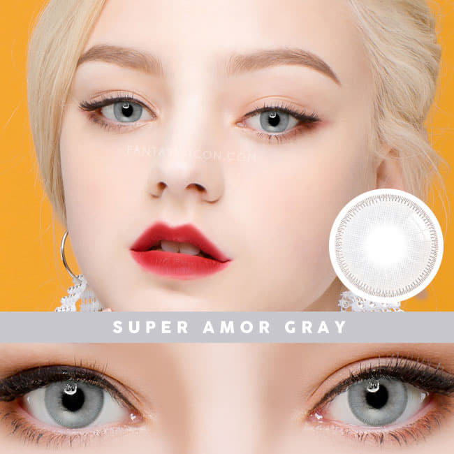 Super Amor Grey Contacts | UV Blocking Gray Colored Contacts