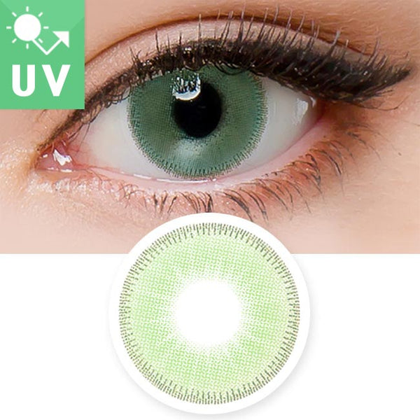 Green UV i Glow 1 Day Colored Contact Lenses, Fancy Dress