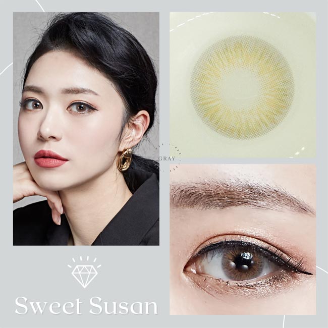 Susan Brown Gray Colored Contact Lens