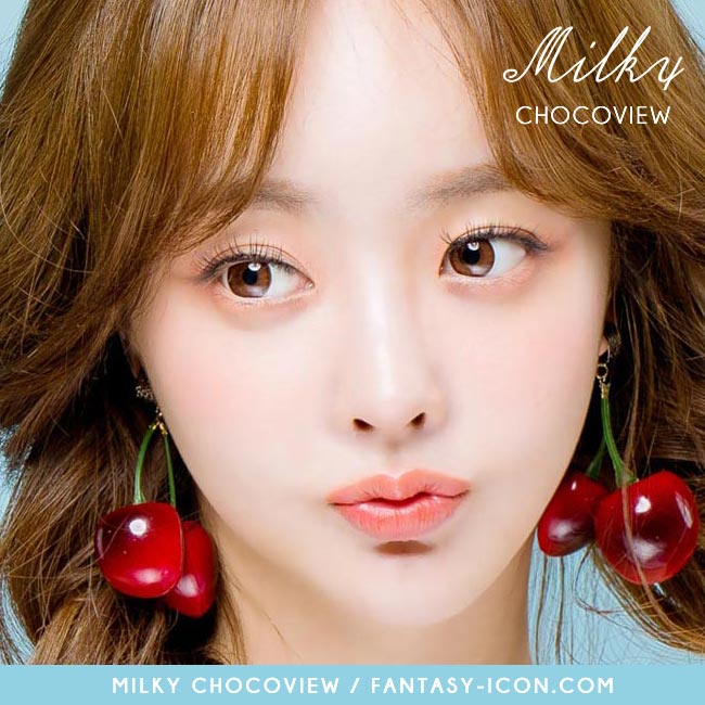 Brown Toric Colored Contacts for Astigmatism - Milky Chocoview 3