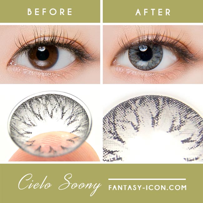 Grey Toric Colored Contacts for Astigmatism - Cielo soony - ICK 