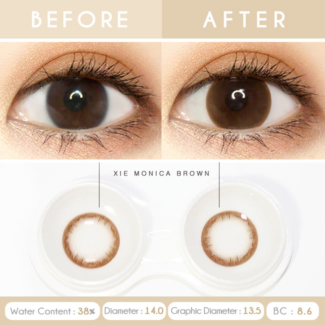 Monica xie Brown Toric Lens Colored Contacts For Astigmatism eyes