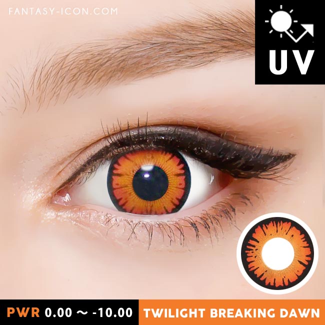 Twilight Breaking Dawn Red Orange Contacts
