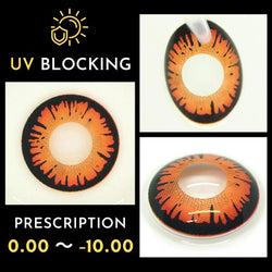 Twilight Breaking Dawn Red Orange Contacts Halloween Lenses | UV Blocking Prescription