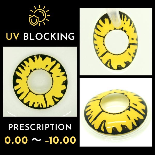Twilight New Moon Yellow Contacts Halloween Lenses | UV Blocking Prescription