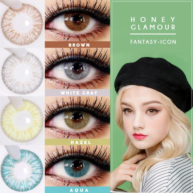 Innovision Honey Glamour Gray Contact lens
