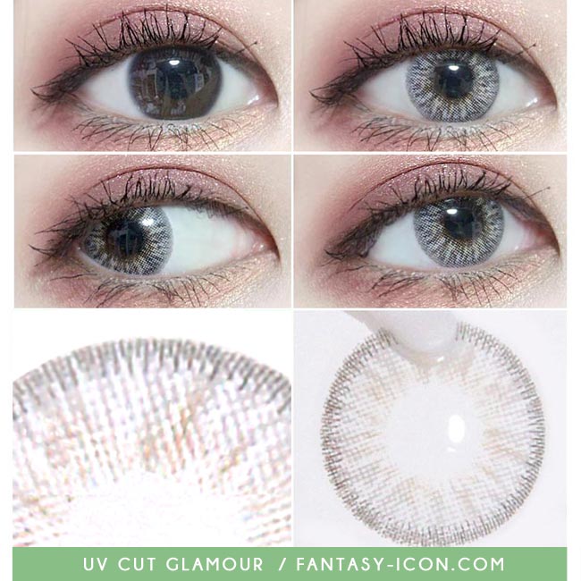 Glamour White Grey Colored Contacts