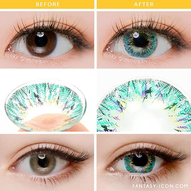 Colored Contacts Villea Blush Blue - Circle Lenses 3