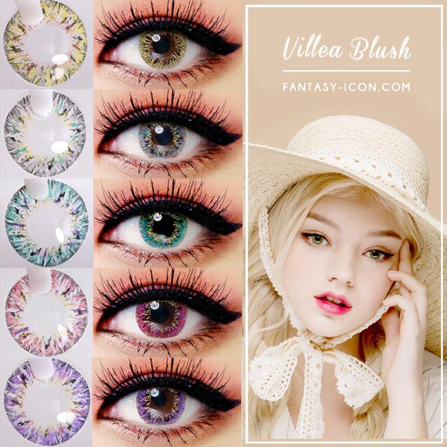 Colored Contacts Villea Blush Brown - Circle Lenses 5