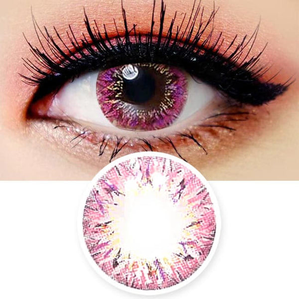 Colored Contacts Villea Blush Pink - Circle Lenses