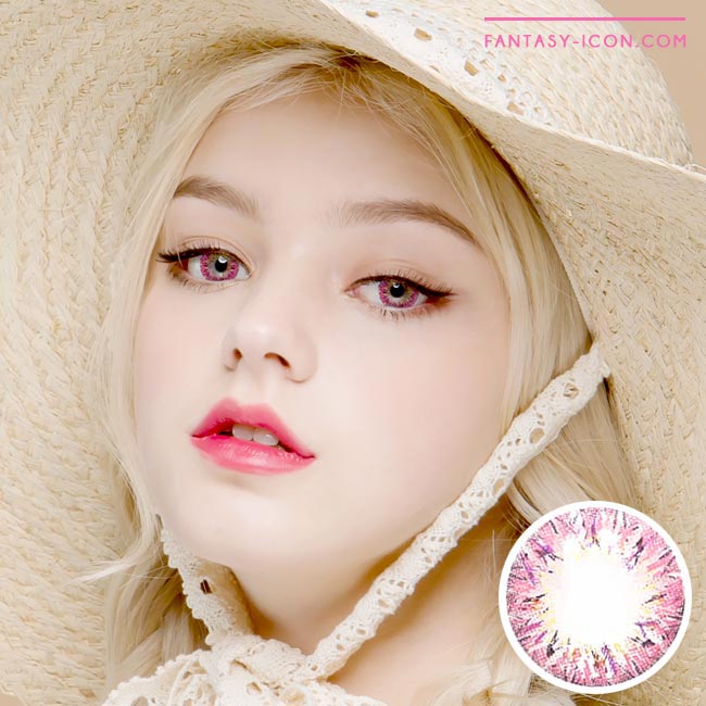 Colored contacts for Hyperopia | Villea Blush Pink - farsightedness ...