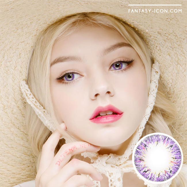 Villea Blush Purple Violet Contacts Halloween Lens Circle Lens