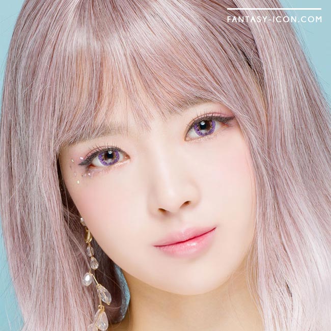 Colored contacts for Hyperopia Villea Blush Violet 2