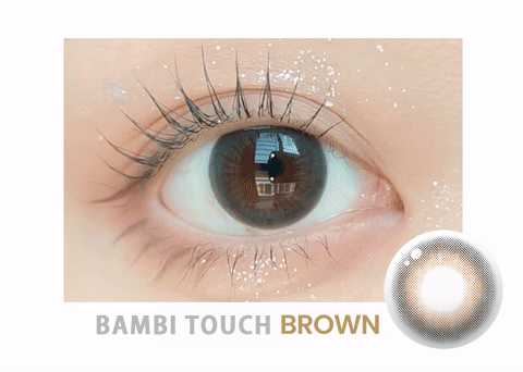 Silicone hydrogel bambi touch GnG brown contacts