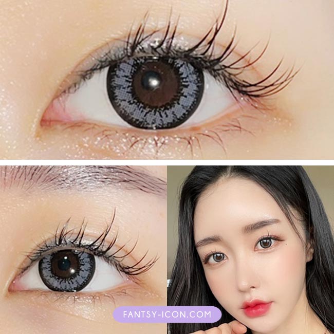 Grey Two Color Contacts for Hperopyia