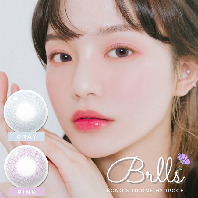 bella bono GnG gray pink contacts - monthly