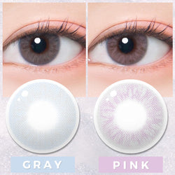 Silicone hydrogel bella bono GnG gray pink contacts - monthly