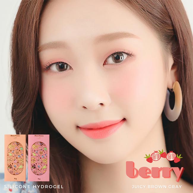 GNG brown, gray contacts juicy berry