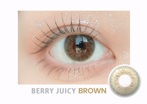 1 DAY Silicone hydrogel berry juicy brown contacts