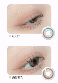 1DAY Cooling contacts brown gray Silicone hydrogel lens 