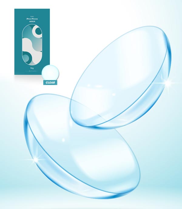 G&G Mirror clear contact lens