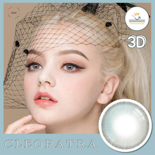 Cleopatra 3D gray contacts UV Blocking