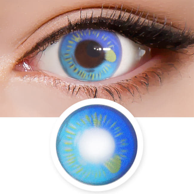 Water Drop Cosplay Blue Contacts